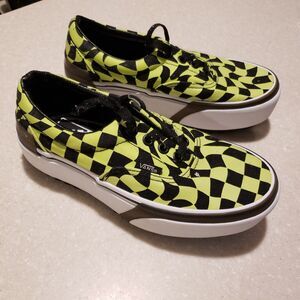 VANS Era Stacked Warp Check Glow In The Dark Platform RARE Men 4 Women’s 5